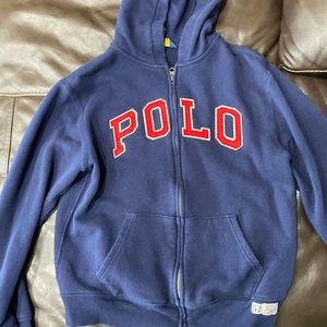 Polo hoodie boys sz lg 14-16